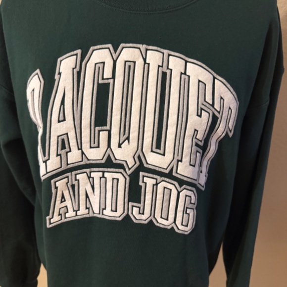 Preowned Racquet and Jog Green Sweatshirt Size M - Picture 2 of 3